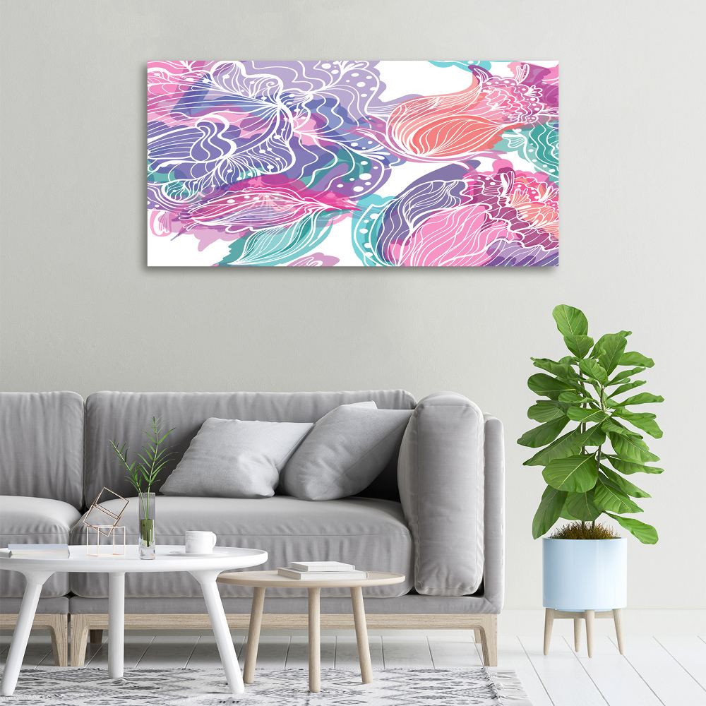 Tableau sur toile Fleurs magiques