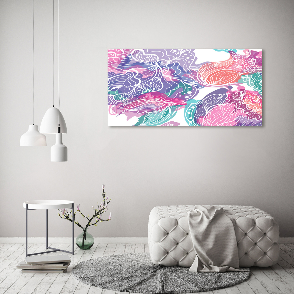 Tableau sur toile Fleurs magiques