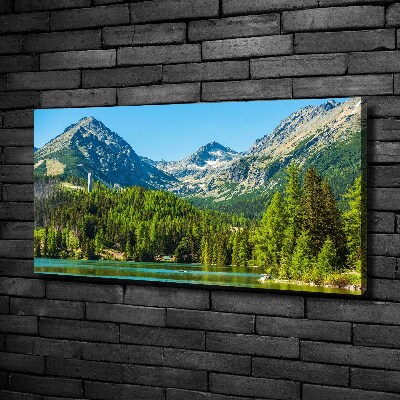 Tableau photo sur toile Lac de montagne