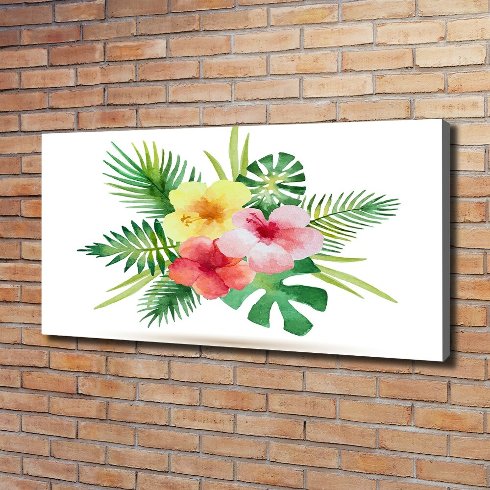 Tableau mural sur toile Fleurs hawaïennes