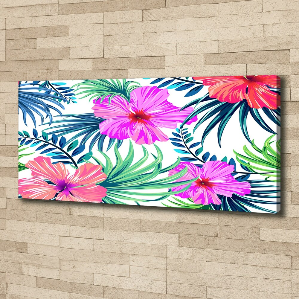 Tableau mural sur toile Fleurs hawaïennes