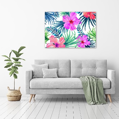 Tableau mural sur toile Fleurs hawaïennes