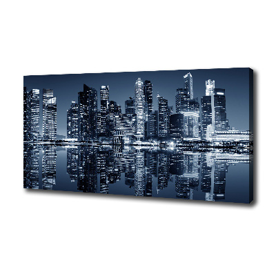 Tableau mural sur toile Singapour la nuit