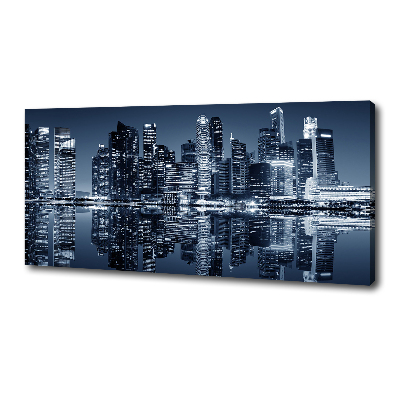 Tableau mural sur toile Singapour la nuit