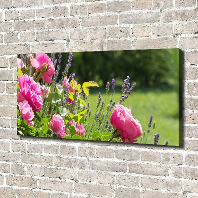 Tableau sur toile Rose sauvage