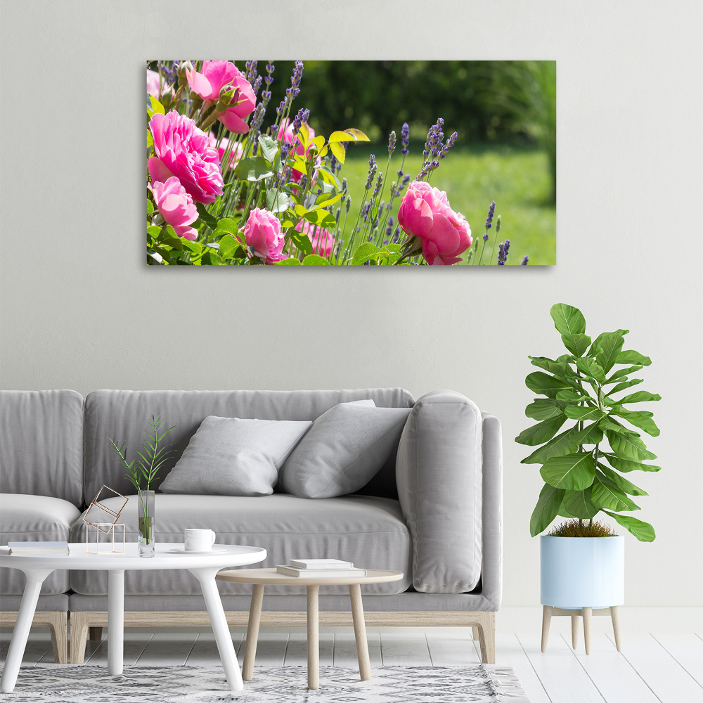 Tableau sur toile Rose sauvage