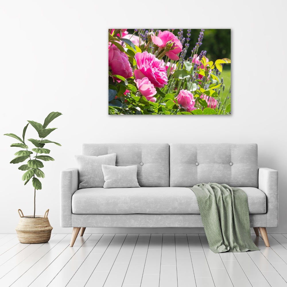 Tableau sur toile Rose sauvage