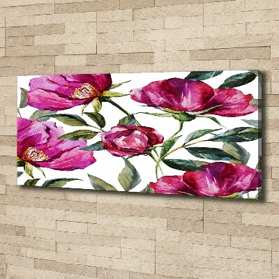 Tableau toile imprimée Pivoines roses