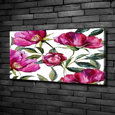 Tableau toile imprimée Pivoines roses