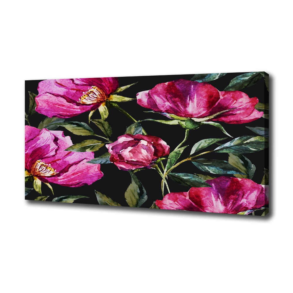 Tableau sur toile Pivoines roses