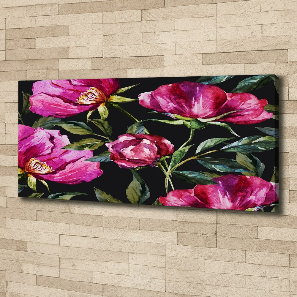 Tableau sur toile Pivoines roses