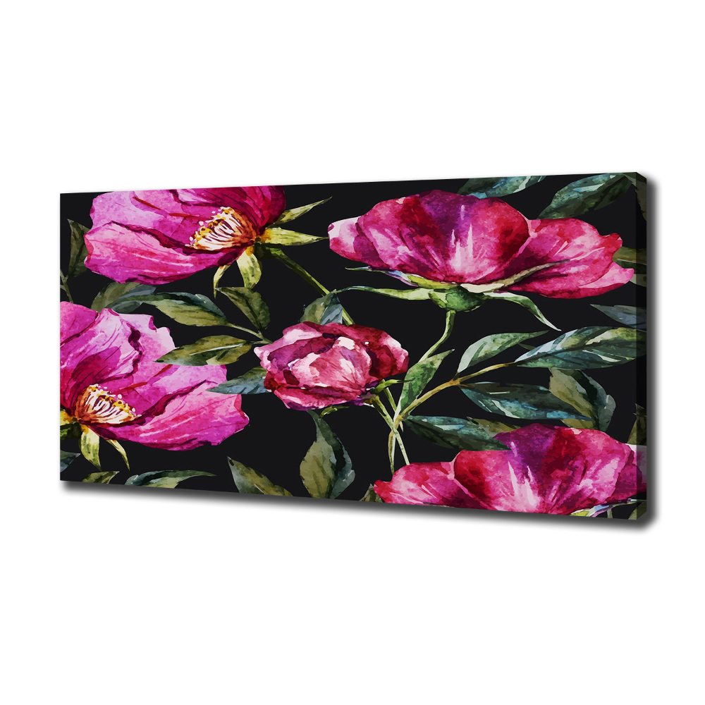 Tableau sur toile Pivoines roses