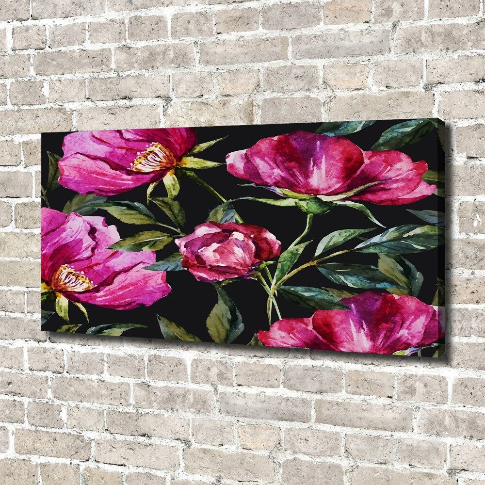 Tableau sur toile Pivoines roses