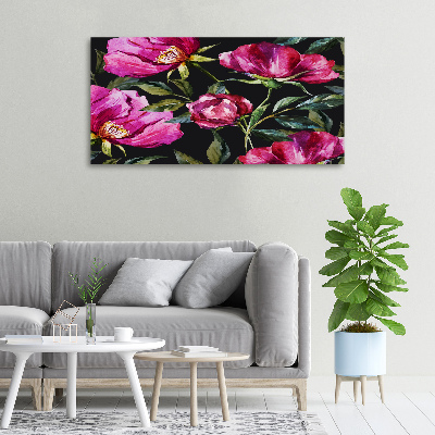 Tableau sur toile Pivoines roses