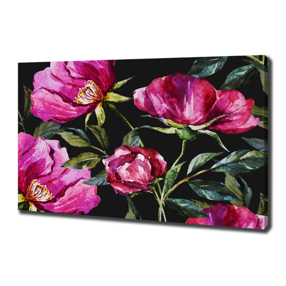 Tableau sur toile Pivoines roses