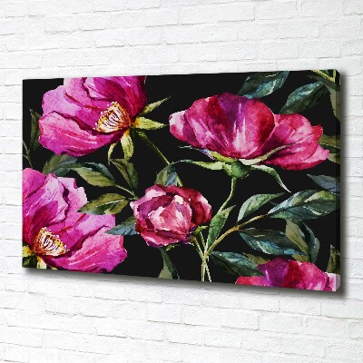 Tableau sur toile Pivoines roses