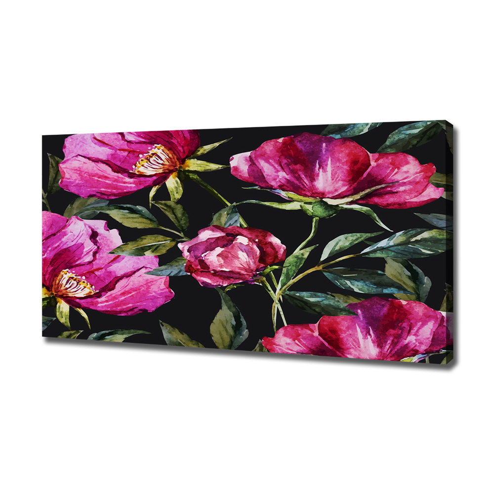 Tableau sur toile Pivoines roses