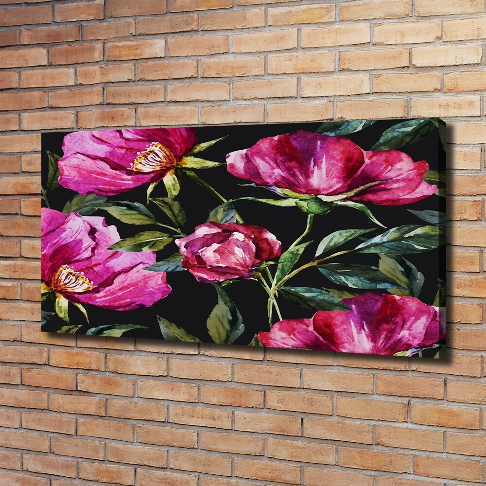 Tableau sur toile Pivoines roses