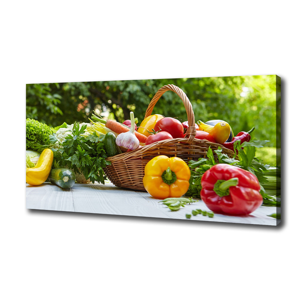 Tableau photo sur toile Panier de légumes