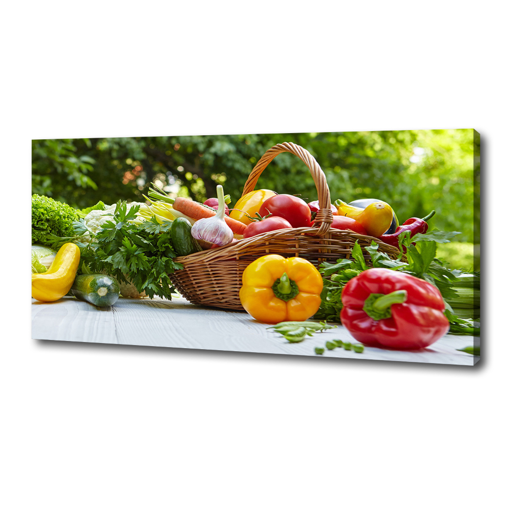 Tableau photo sur toile Panier de légumes