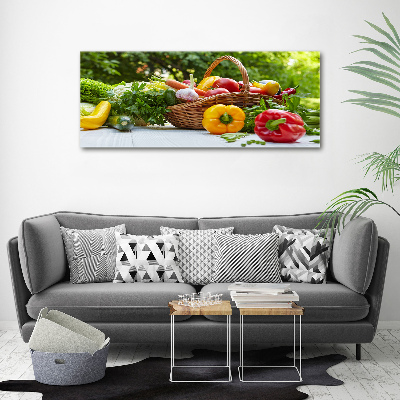 Tableau photo sur toile Panier de légumes