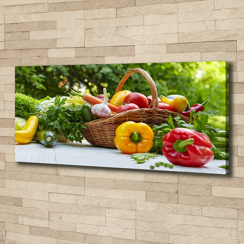 Tableau photo sur toile Panier de légumes