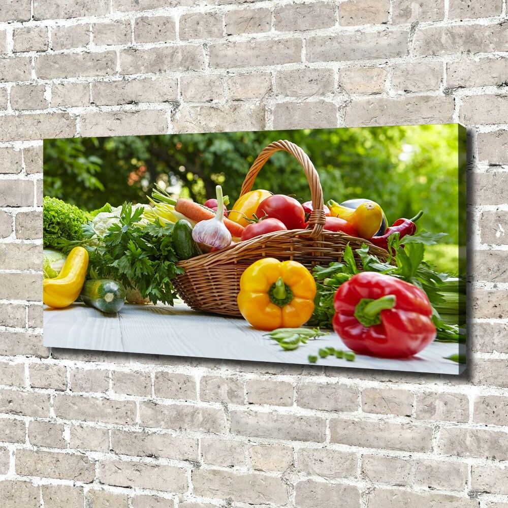 Tableau photo sur toile Panier de légumes