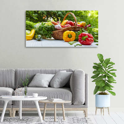 Tableau photo sur toile Panier de légumes