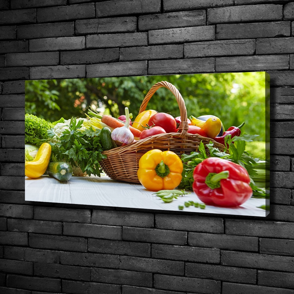 Tableau photo sur toile Panier de légumes