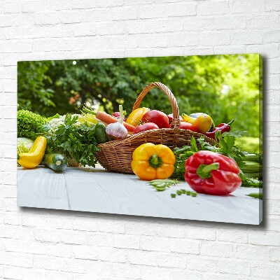 Tableau photo sur toile Panier de légumes