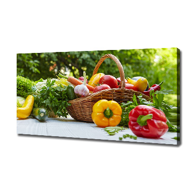 Tableau photo sur toile Panier de légumes