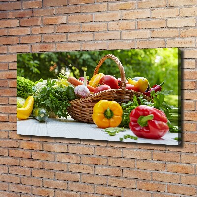 Tableau photo sur toile Panier de légumes