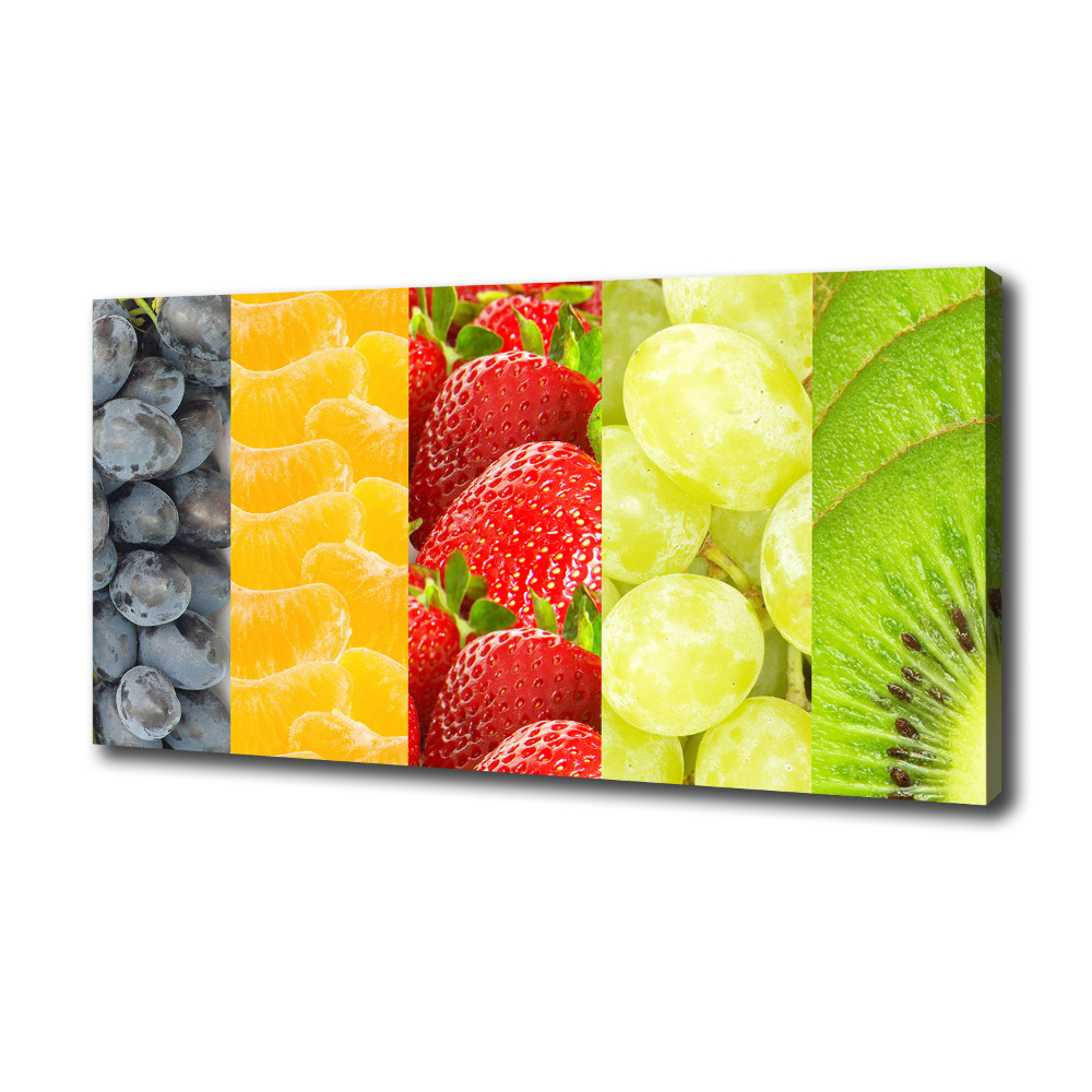 Tableau sur toile Fruits colorés