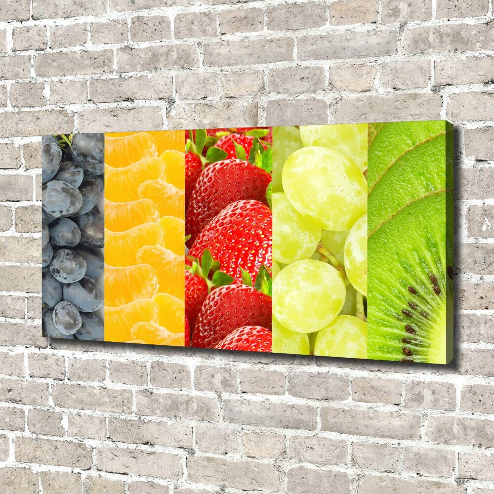 Tableau sur toile Fruits colorés