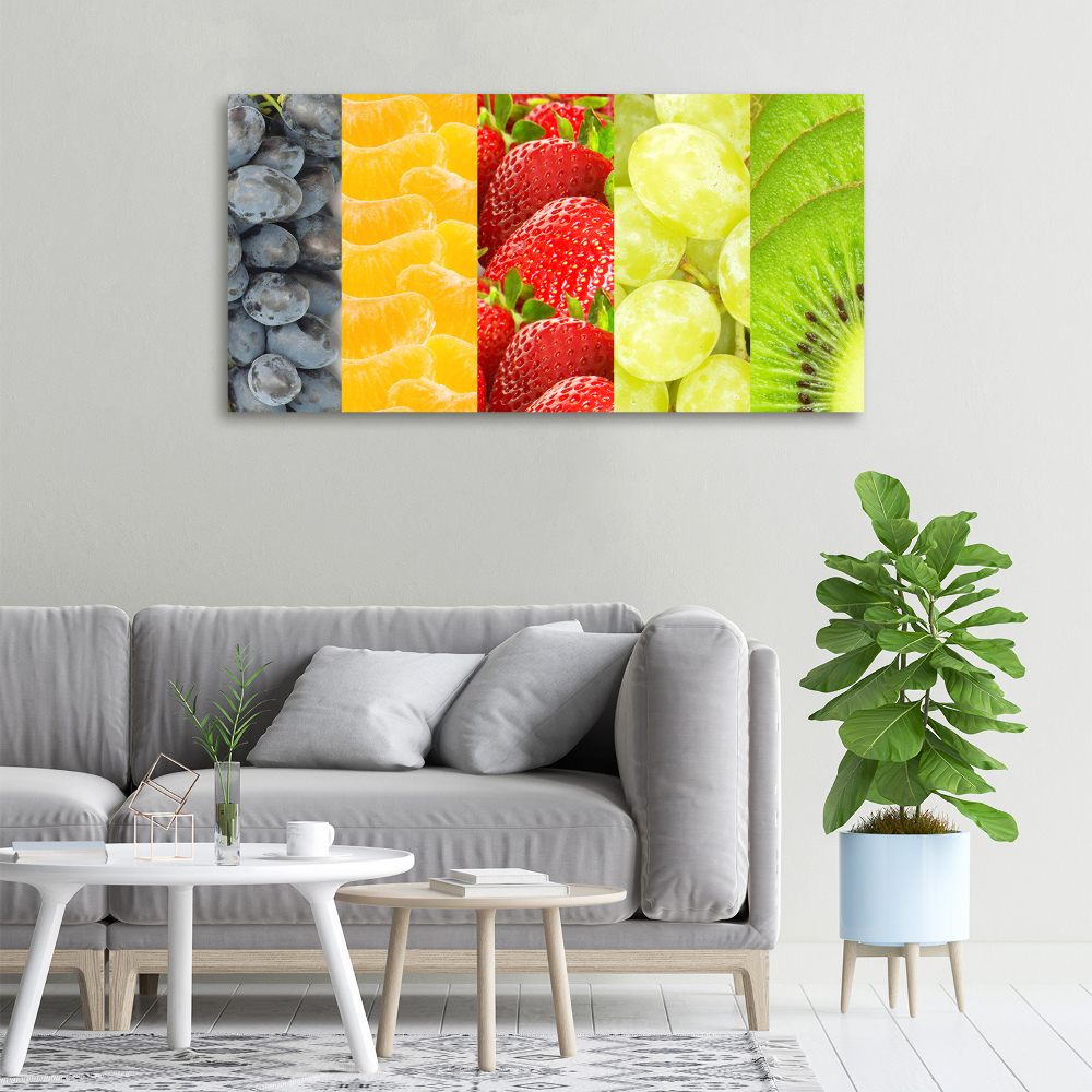 Tableau sur toile Fruits colorés