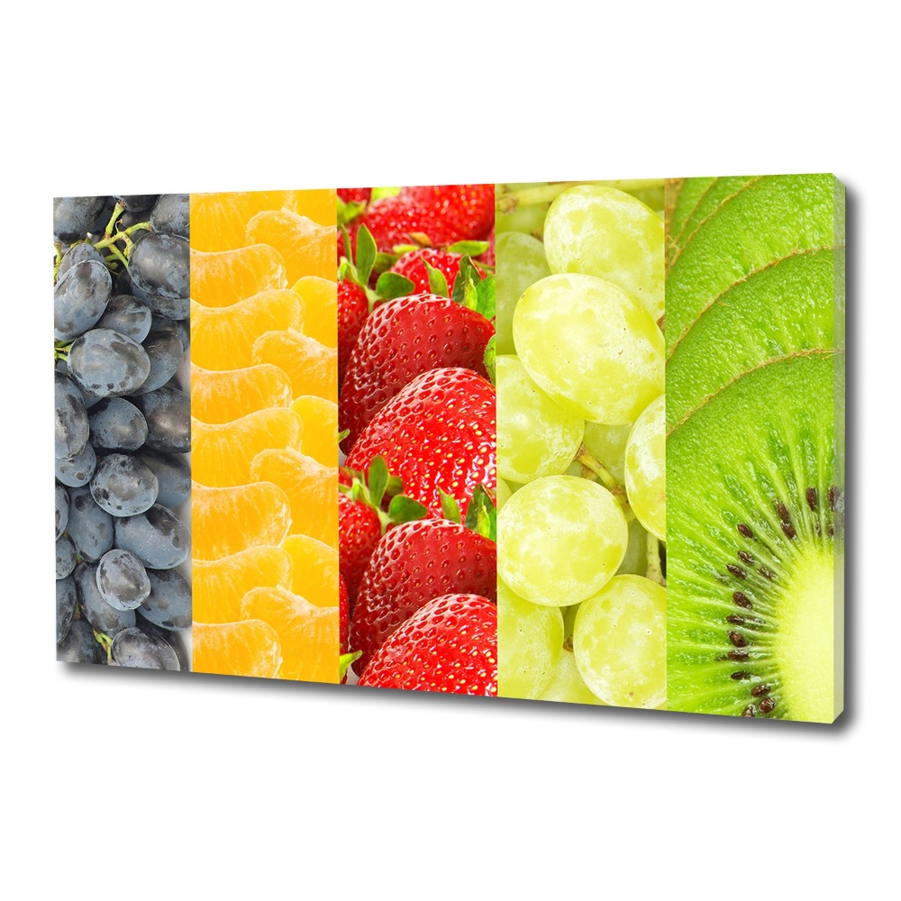 Tableau sur toile Fruits colorés