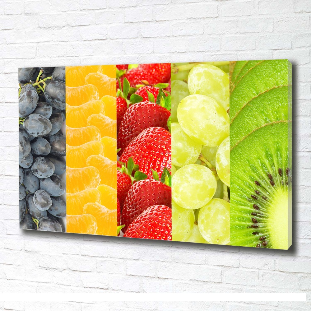 Tableau sur toile Fruits colorés