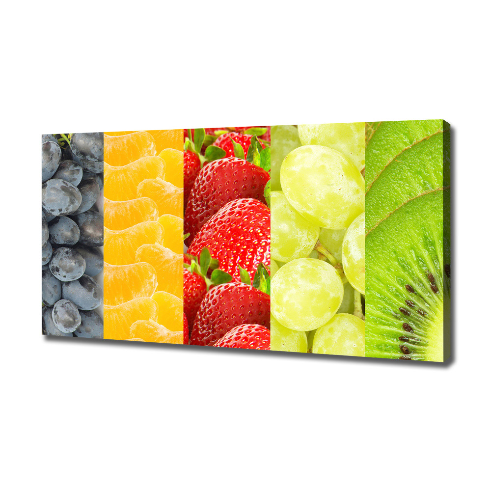 Tableau sur toile Fruits colorés