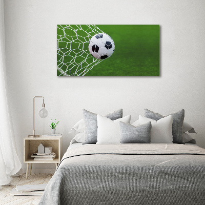 Tableau imprimé sur toile Le ballon dans les grilles