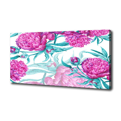 Tableau toile imprimée Pivoines roses