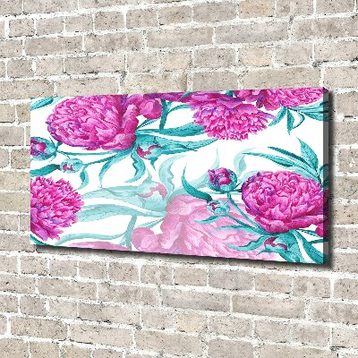 Tableau toile imprimée Pivoines roses