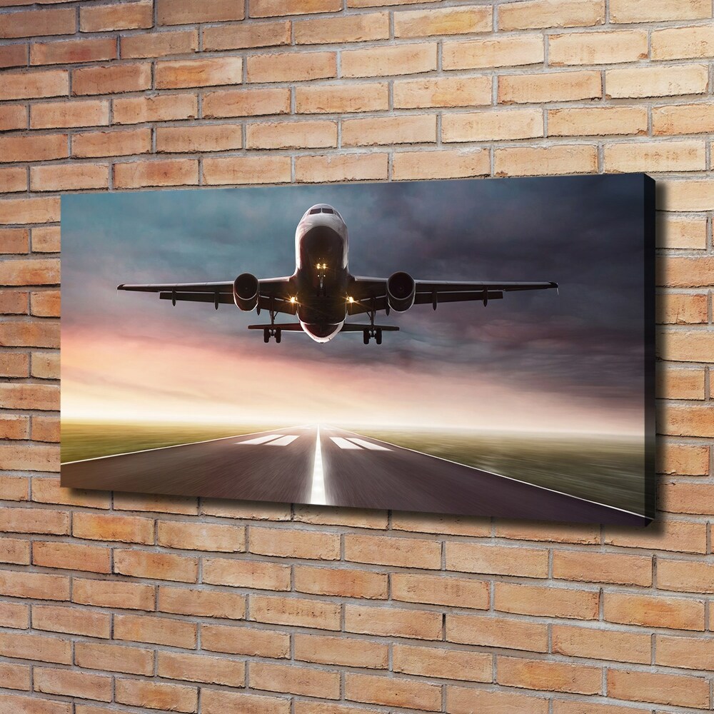 Tableau photo sur toile Avion au décollage