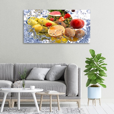 Tableau mural sur toile Fruit et eau