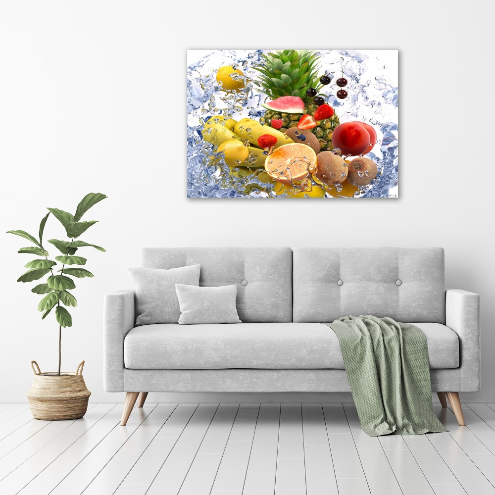 Tableau mural sur toile Fruit et eau