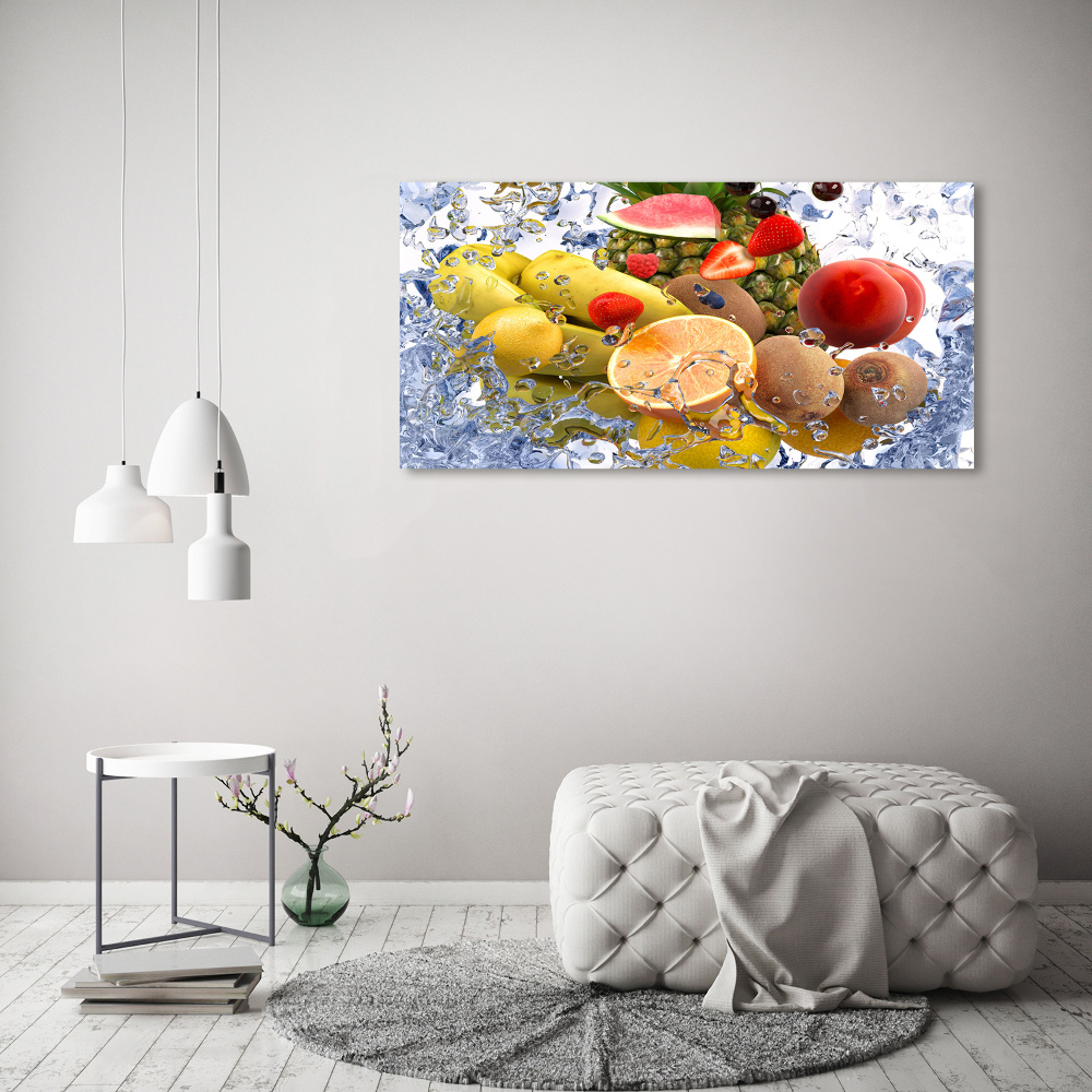 Tableau mural sur toile Fruit et eau