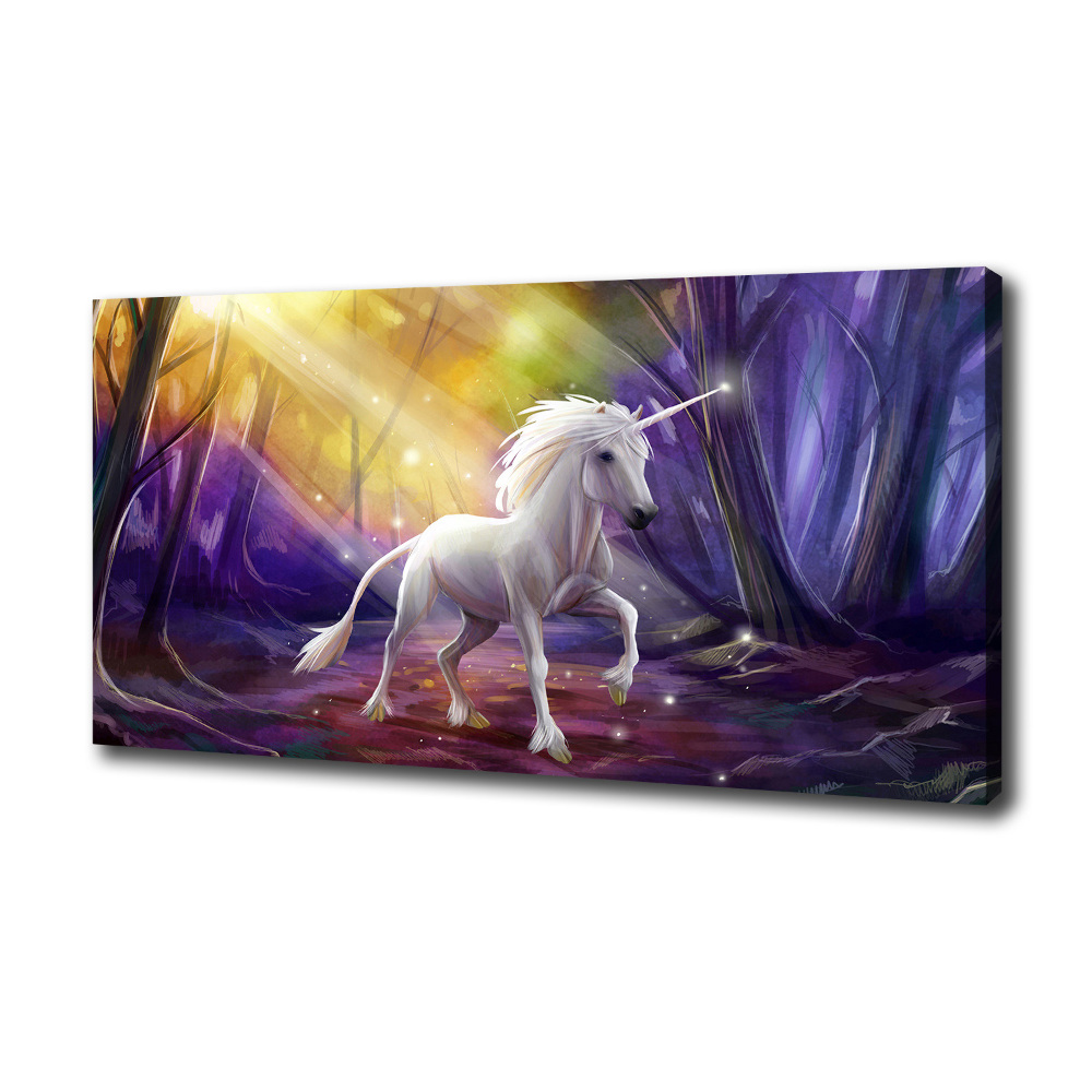 Tableau toile imprimée Licorne