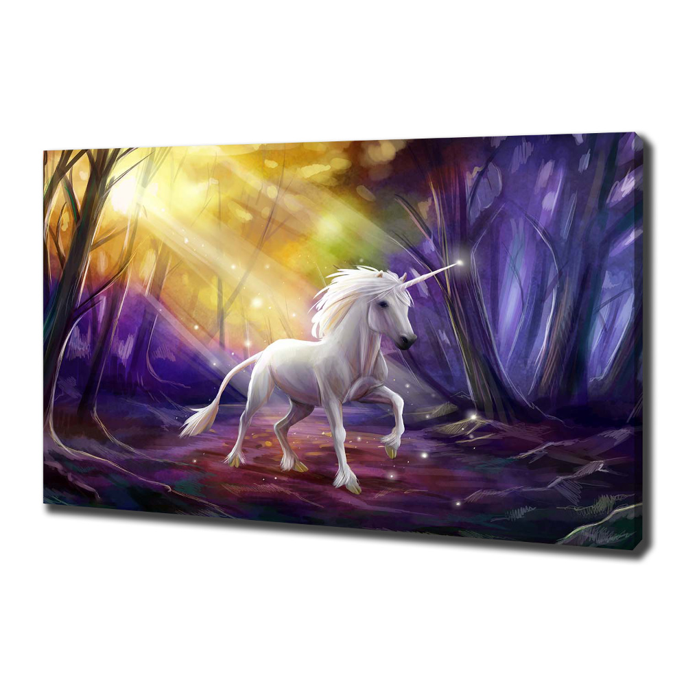 Tableau toile imprimée Licorne