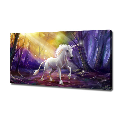 Tableau toile imprimée Licorne