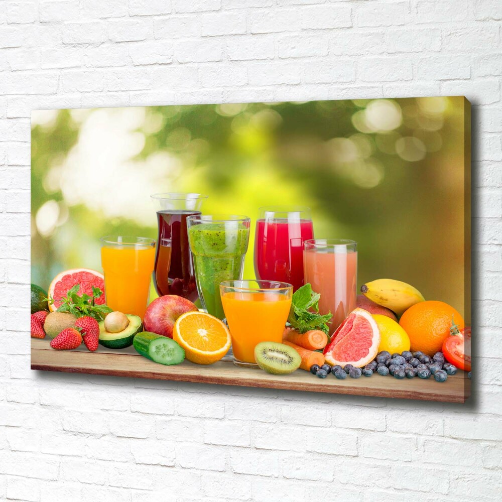 Tableau sur toile Jus de fruits