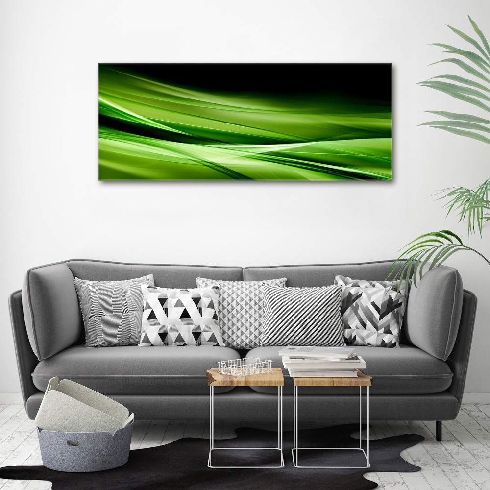 Tableau photo sur toile Fond de vagues vertes